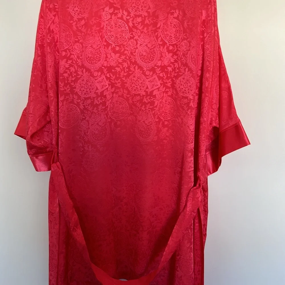 Vintage Victoria’s Secret Gold Label Nightie‎ and Kimono Style Robe Set - Red